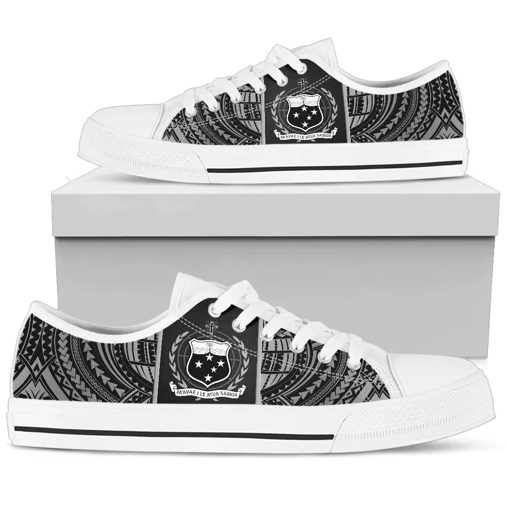 Samoa Coat Of Arms Low Top Shoes