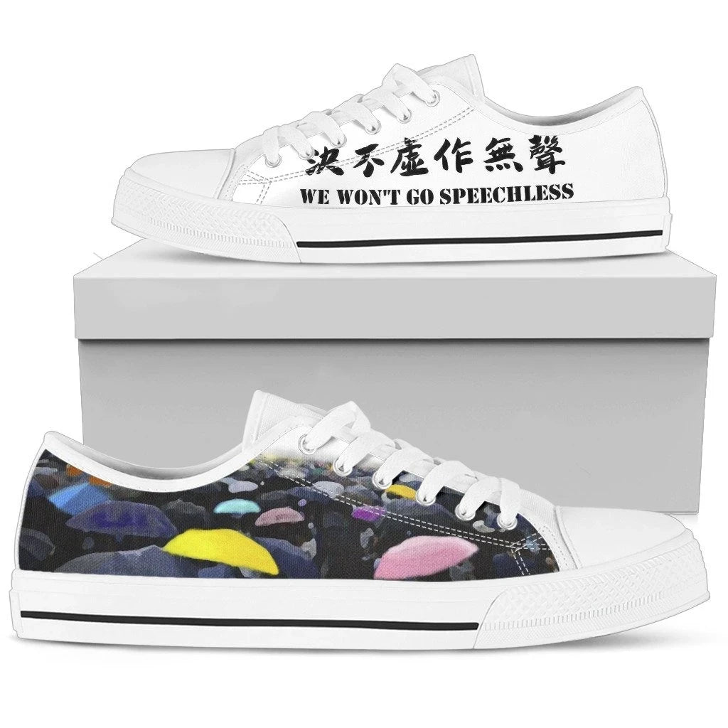Hong Kong Low Top Shoe We Won'T Go Speechless