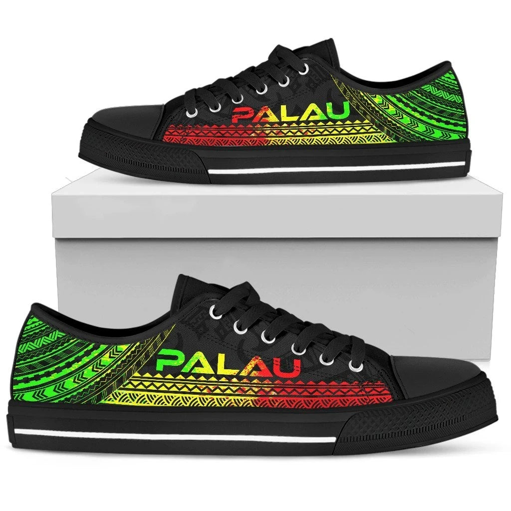 Palau Low Top Shoes Polynesian Reggae Chief Version