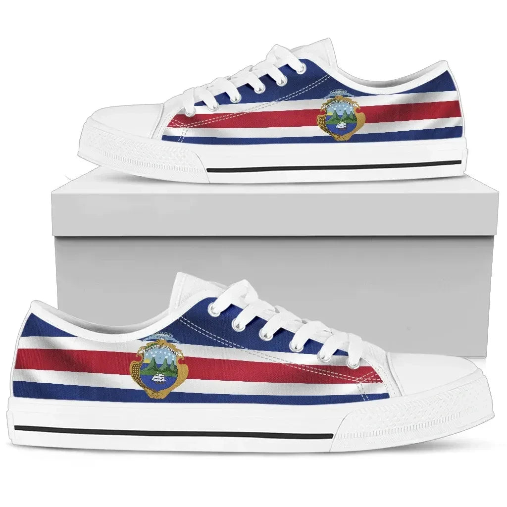 Costa Rica Waving Flag Low Top Shoes