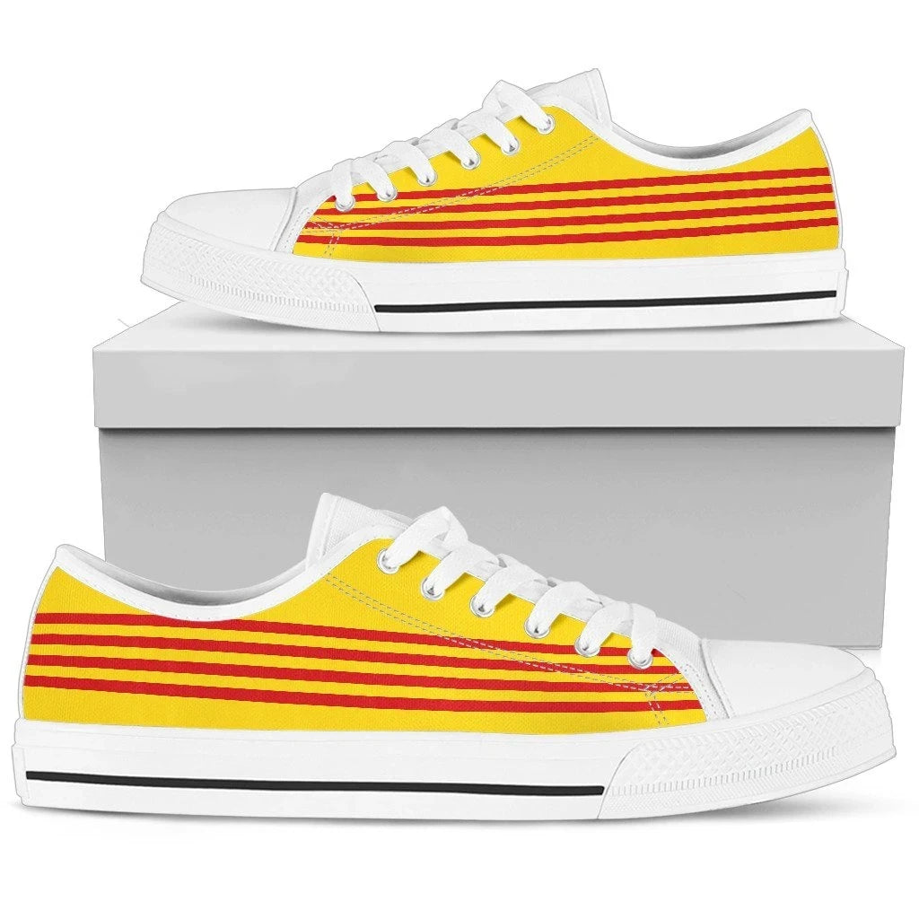 Catalonia Low Top Shoes Senyera Flag