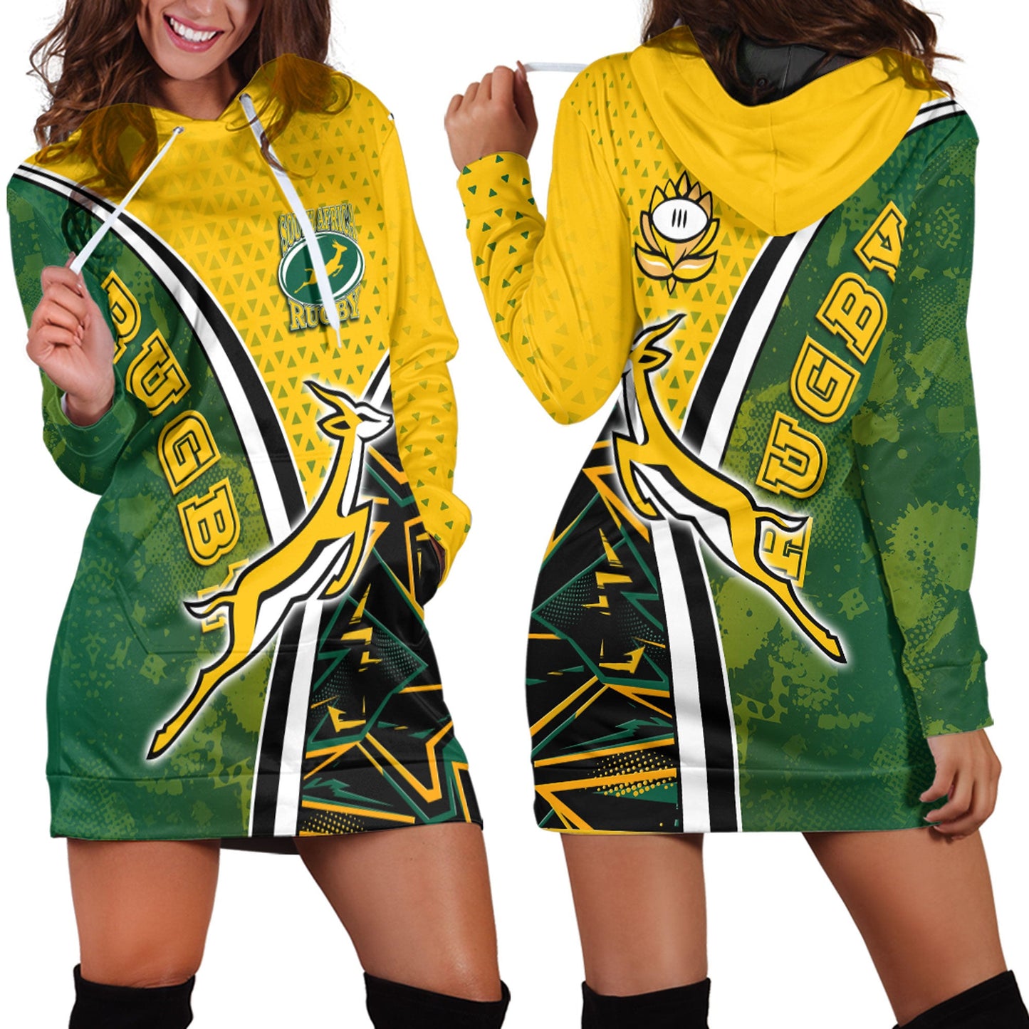 Hoodie Dress South Africa Rugby Sport New Style
