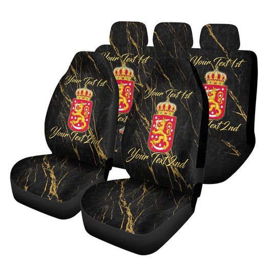 Finland Car Seat Covers Luxury Marble Style Car Accessories