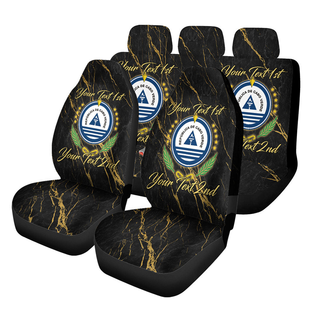 Cape Verde Car Seat Covers Luxury Marble Style Car Accessories