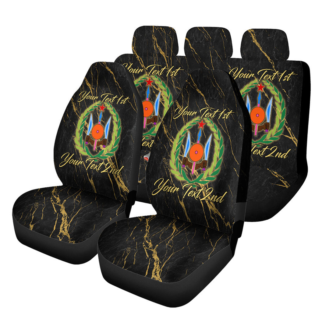 Djibouti Car Seat Covers Luxury Marble Style Car Accessories