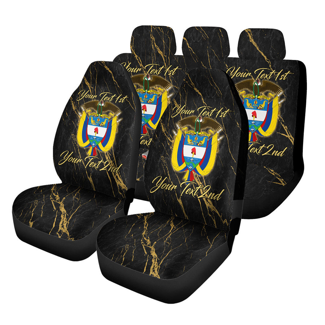Colombia Car Seat Covers Luxury Marble Style Car Accessories