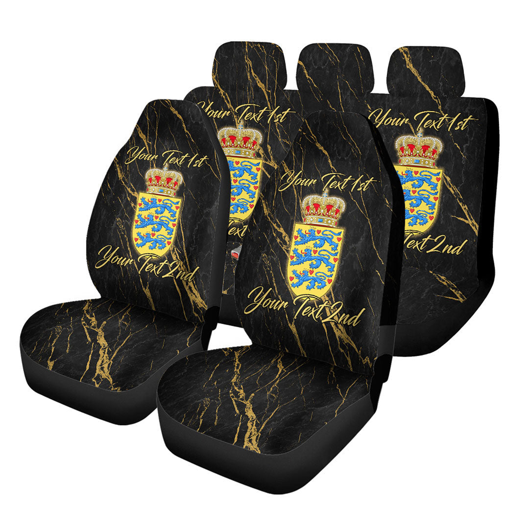 Denmark Car Seat Covers Luxury Marble Style Car Accessories