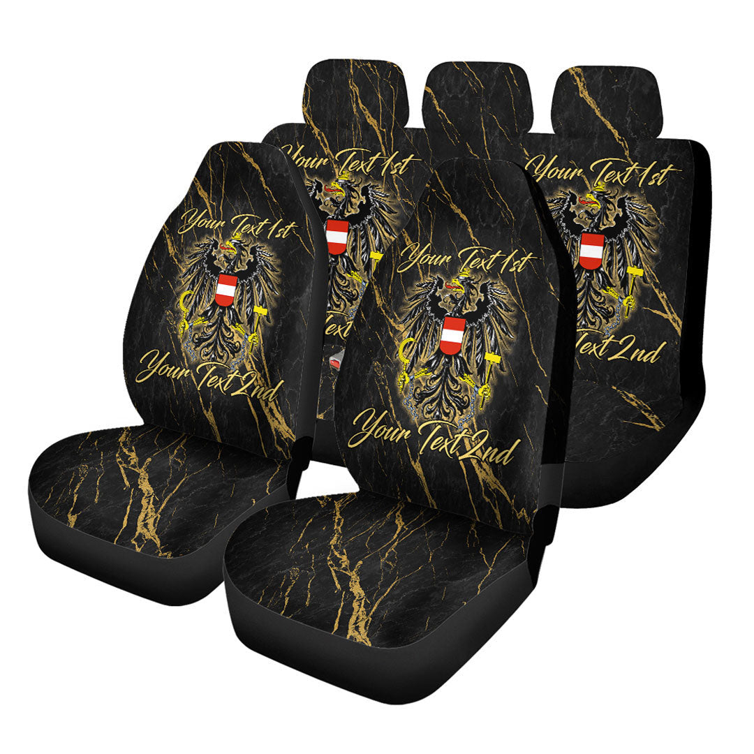 Austria Car Seat Covers Luxury Marble Style Car Accessories