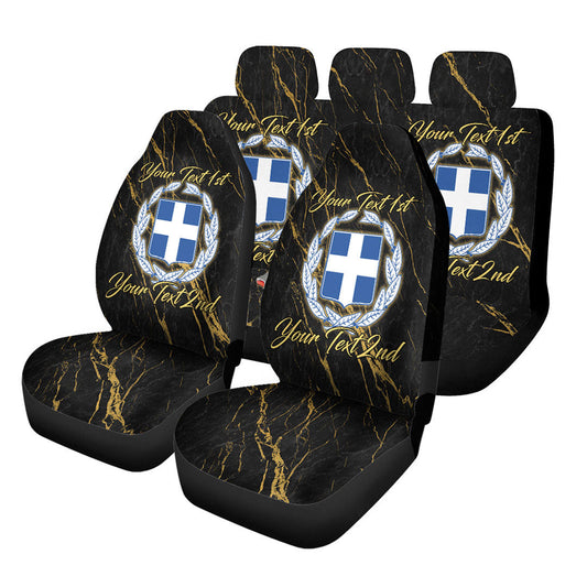 Greece Car Seat Covers Luxury Marble Style Car Accessories