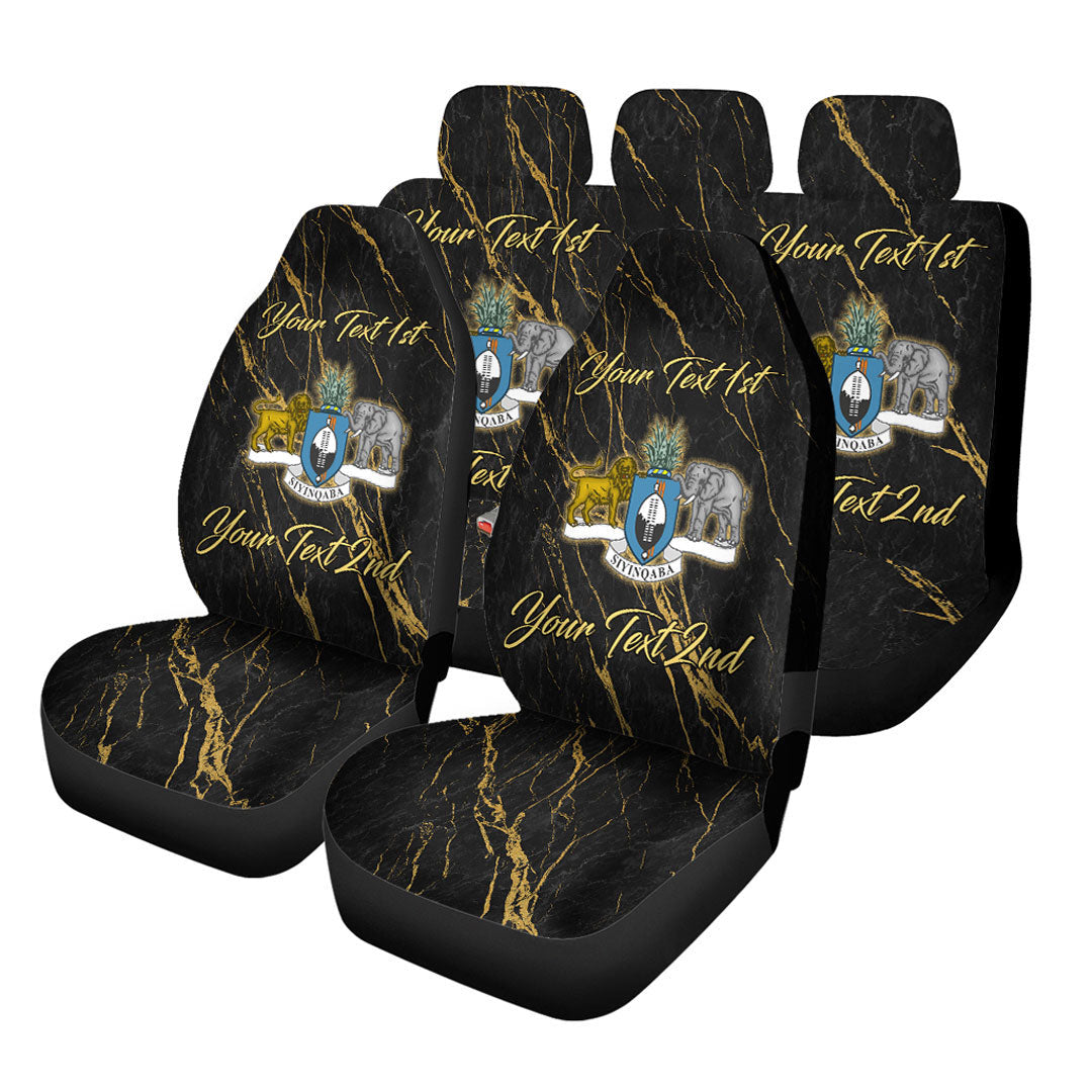 Eswatini Car Seat Covers Luxury Marble Style Car Accessories