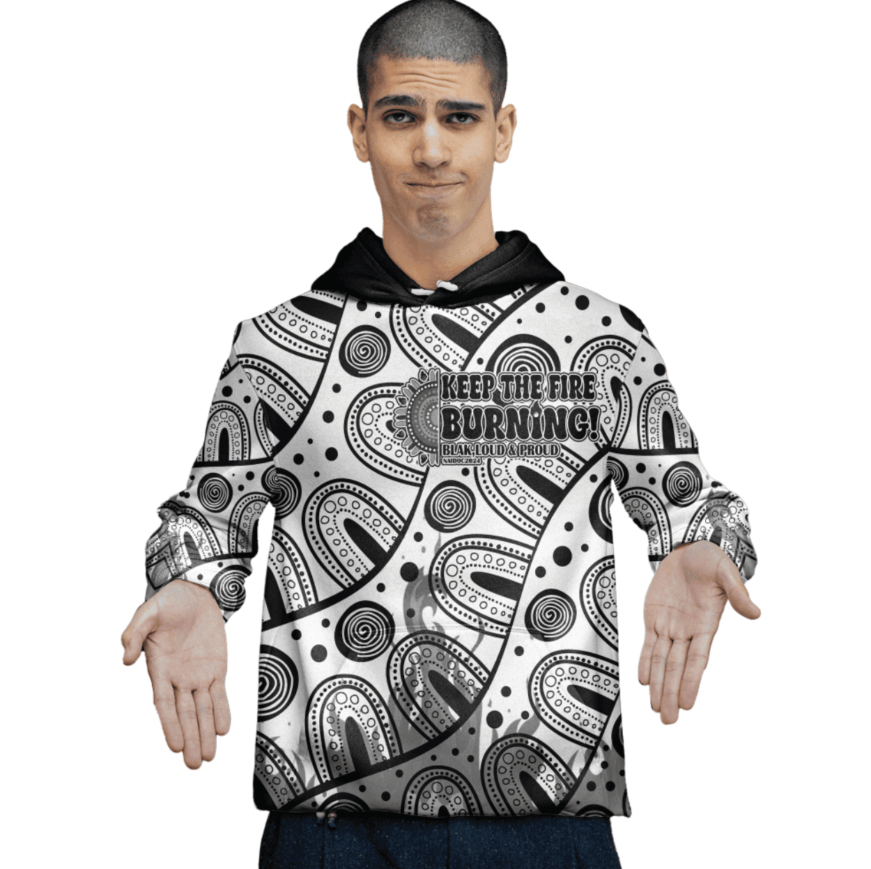 Australia Naidoc 2024 Aboriginal Art Inspired Hoodie