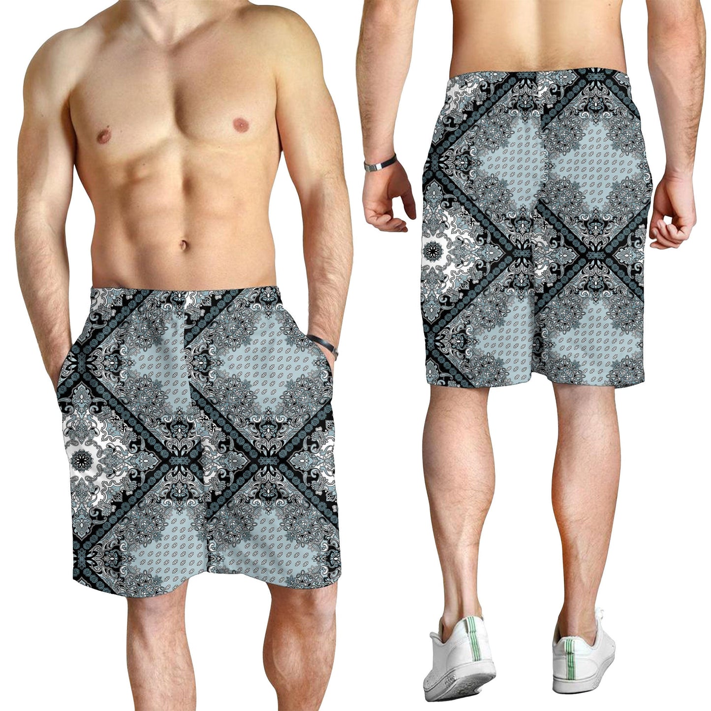 Paisley Bandana Pattern Seamless Men Short
