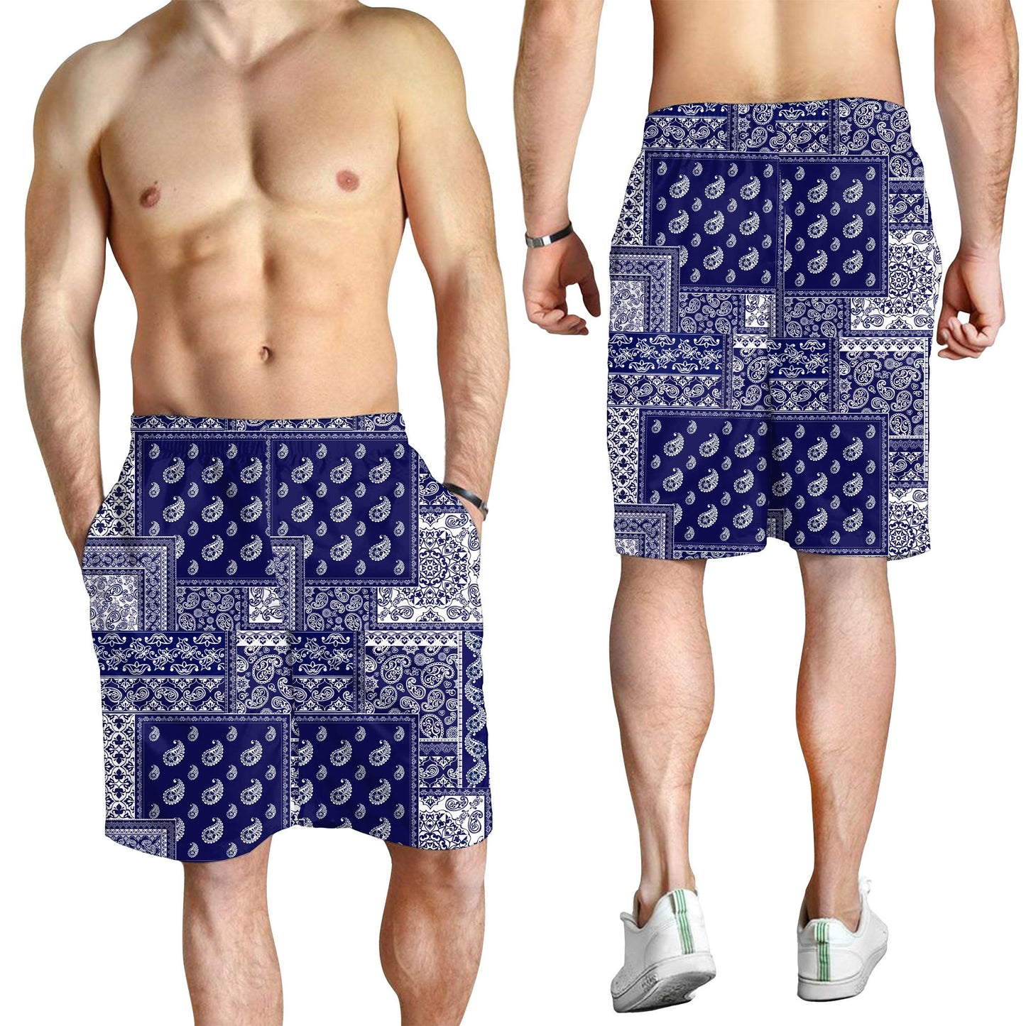 Paisley Bandana Pattern Seamless Men Short