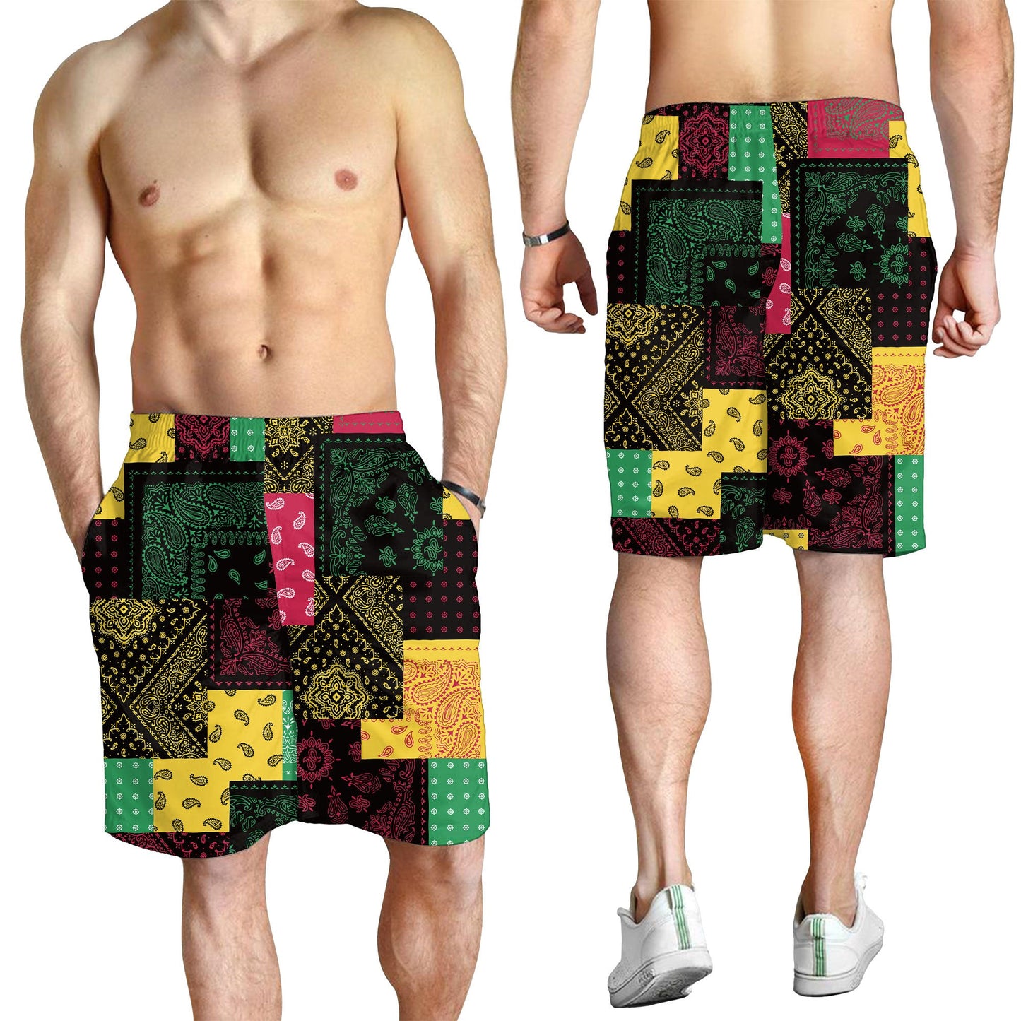 Paisley Bandana Pattern Seamless Men Short
