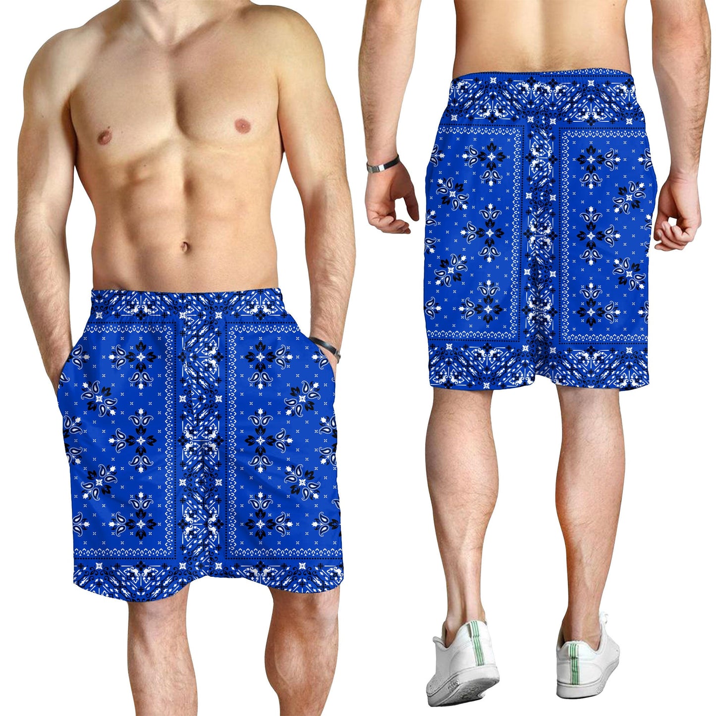 Paisley Bandana Pattern Seamless Men Short