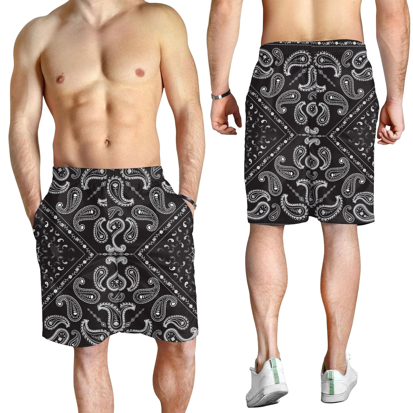 Paisley Bandana Pattern Seamless Men Short