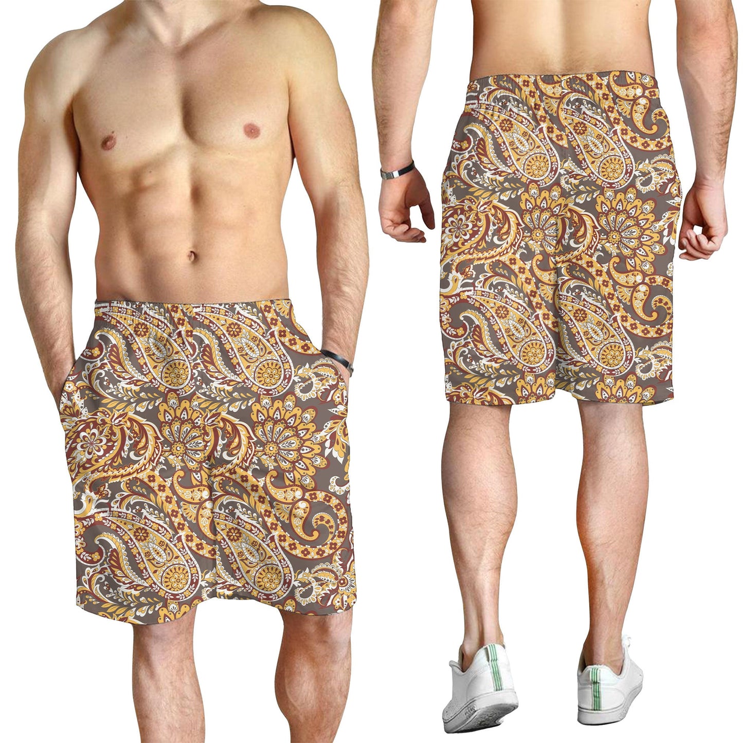 Paisley Bandana Pattern Seamless Men Short