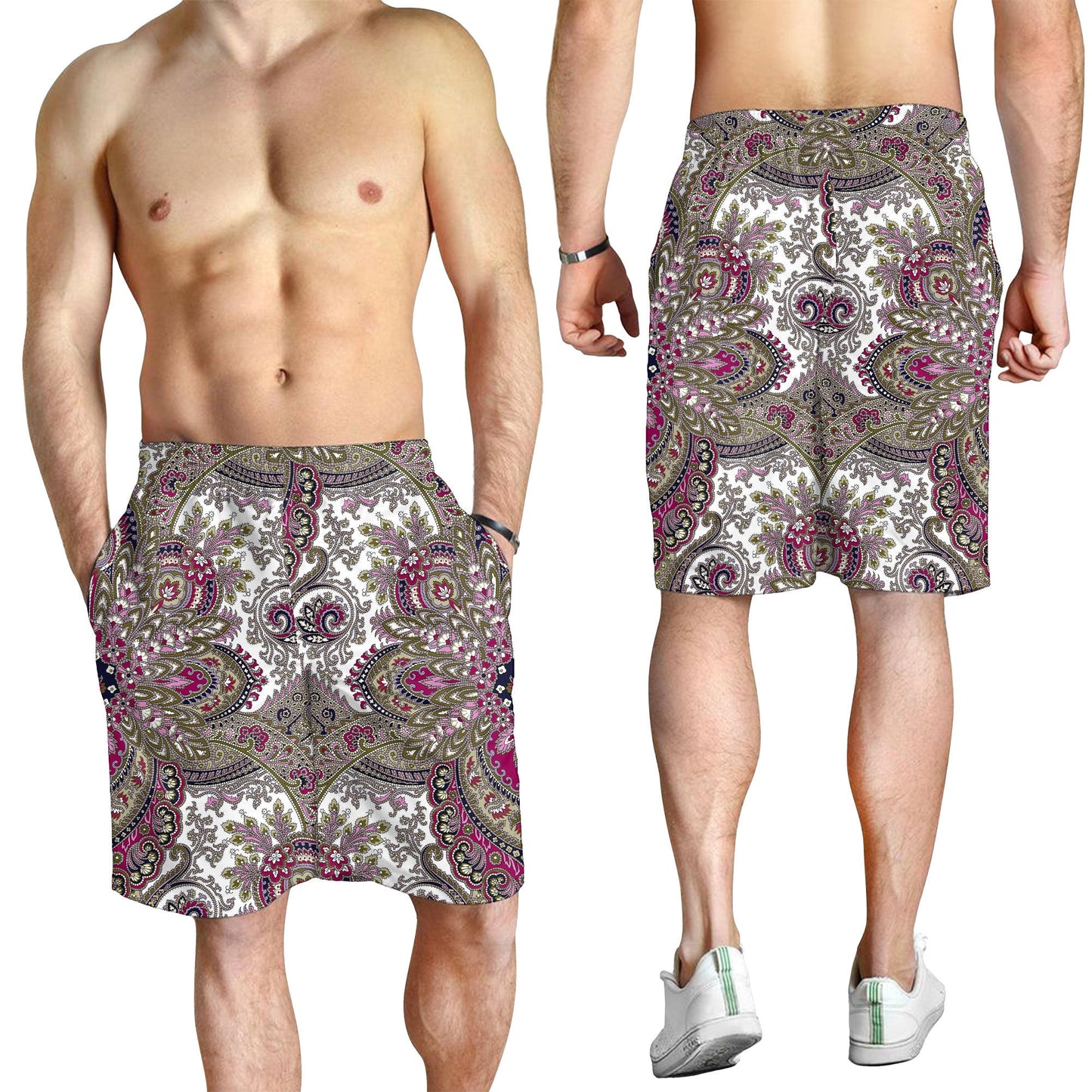 Paisley Bandana Pattern Seamless Men Short