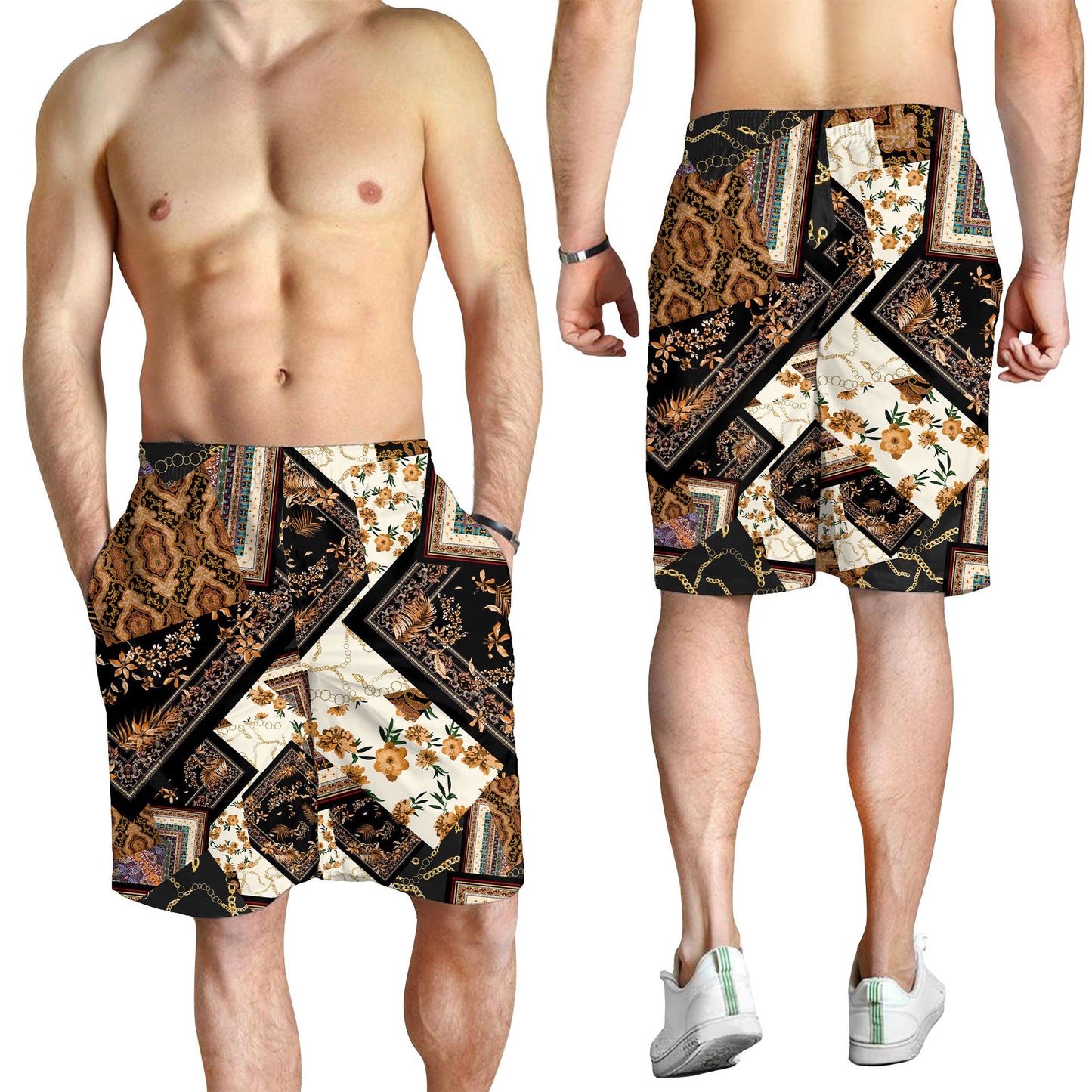 Paisley Bandana Pattern Seamless Men Short