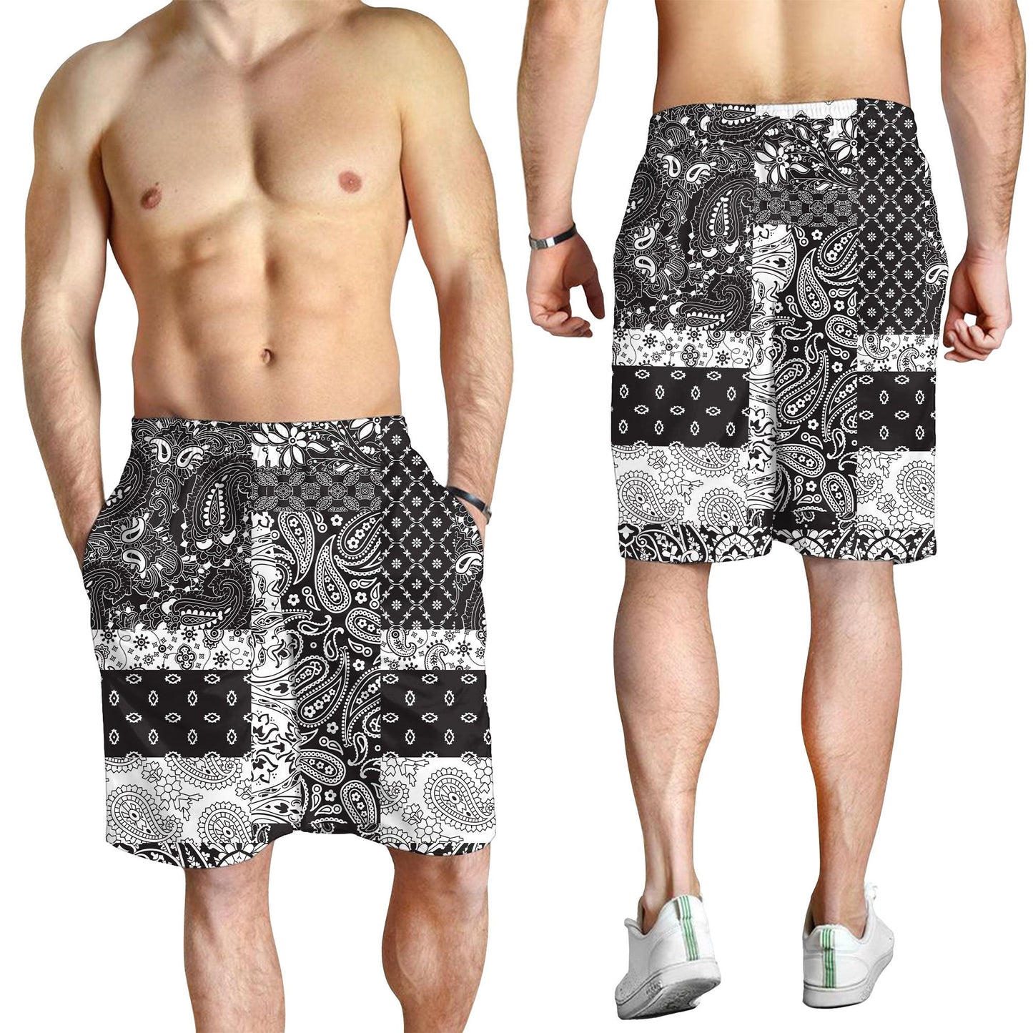 Paisley Bandana Pattern Seamless Men Short