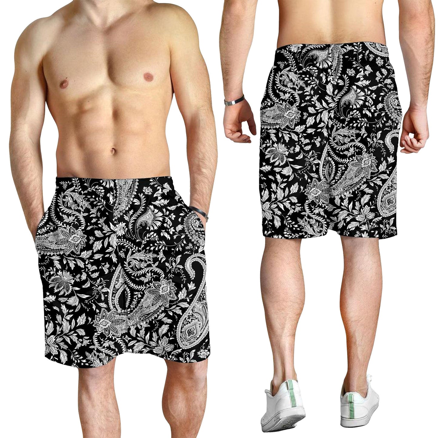 Paisley Bandana Pattern Seamless Men Short