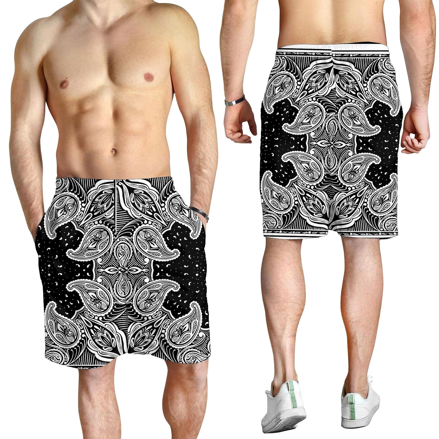Paisley Bandana Pattern Seamless Men Short