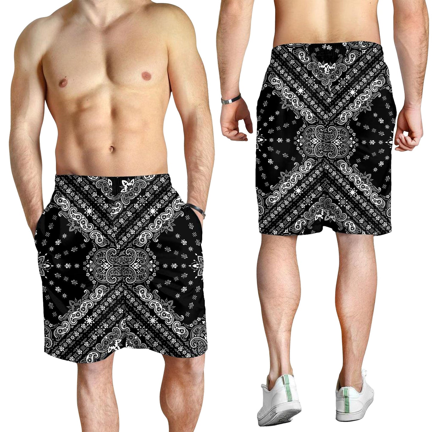 Paisley Bandana Pattern Seamless Men Short