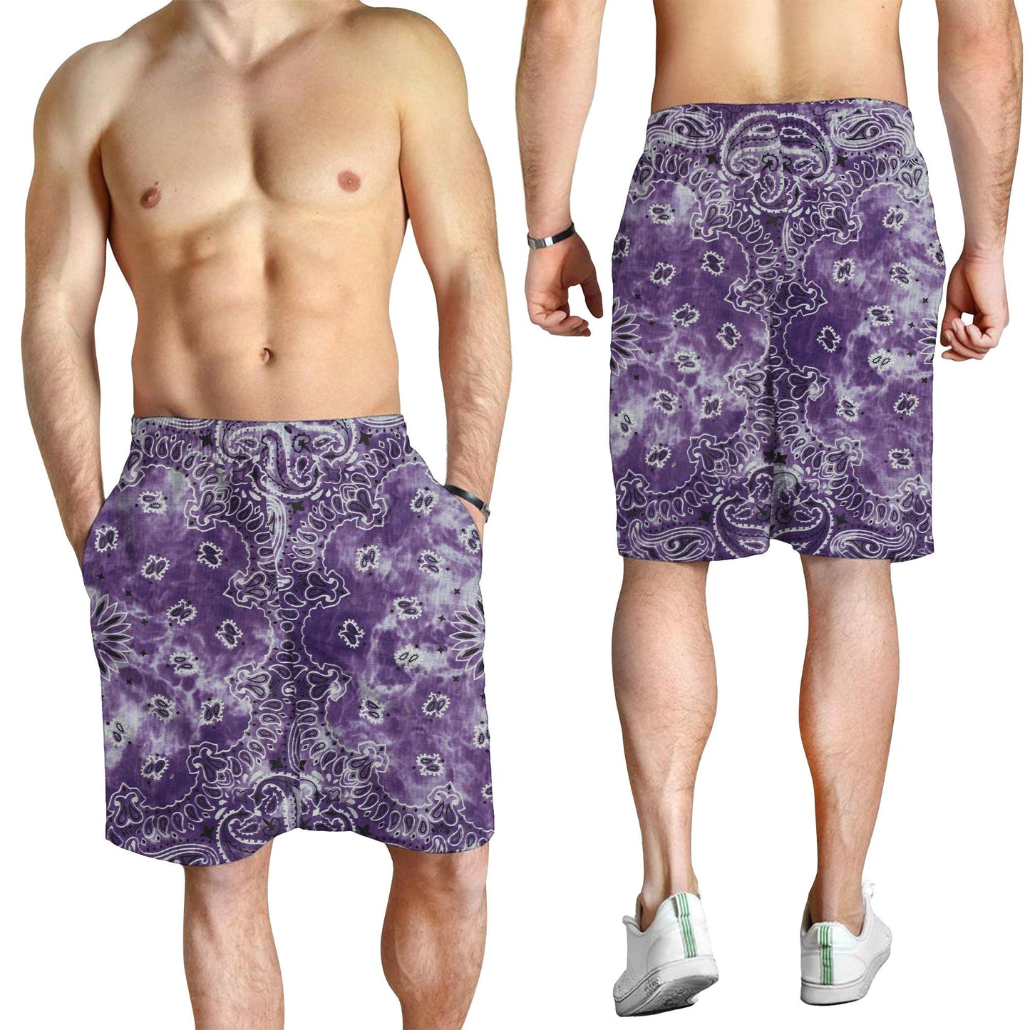 Paisley Bandana Pattern Seamless Men Short