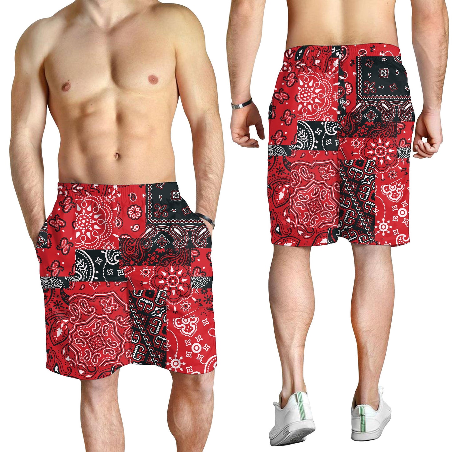 Paisley Bandana Pattern Seamless Men Short