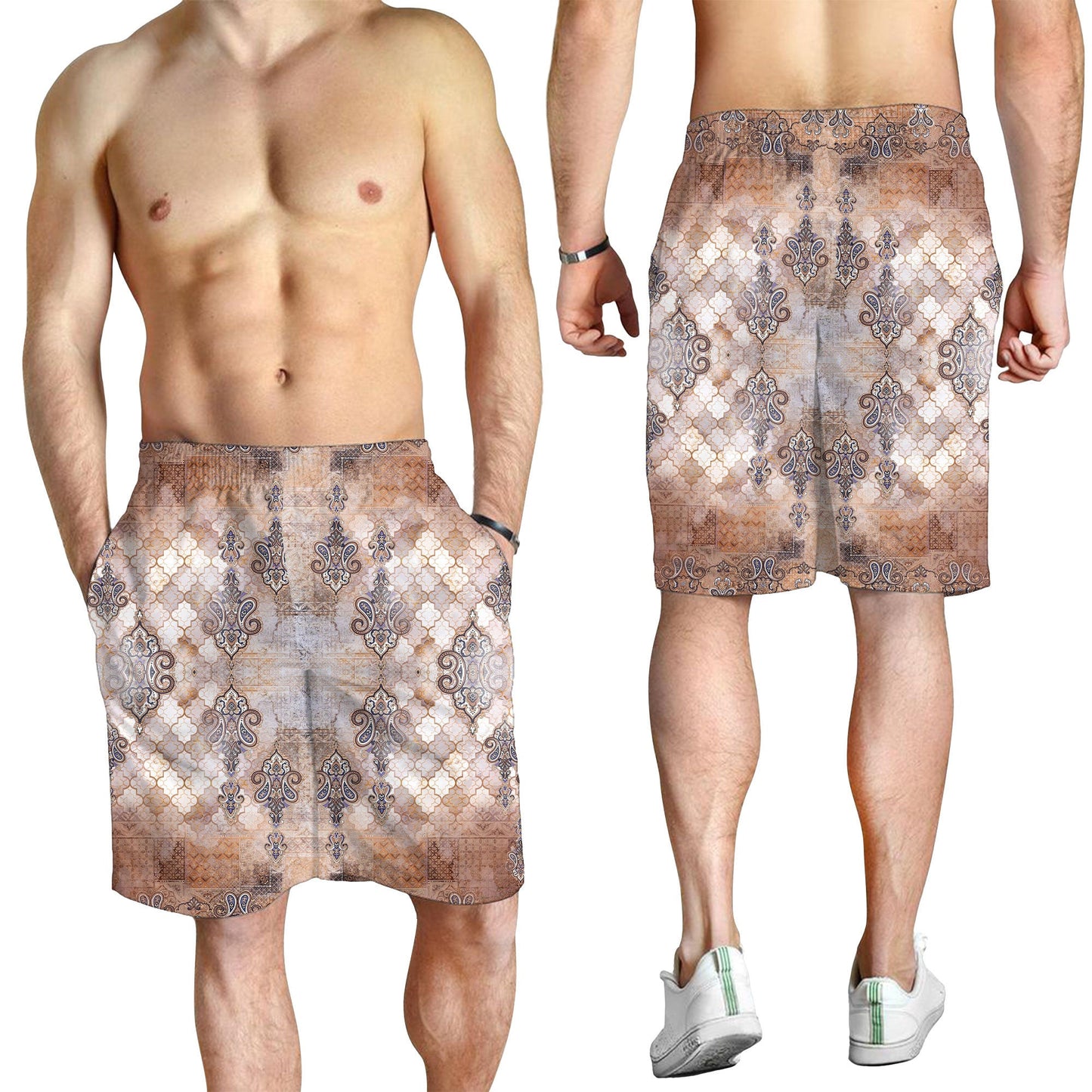 Paisley Bandana Pattern Seamless Men Short
