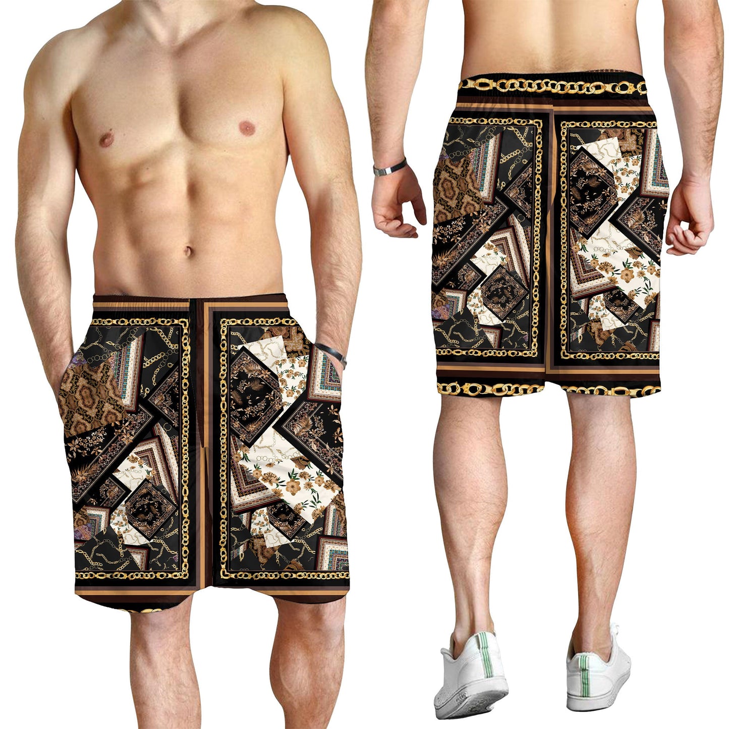 Paisley Bandana Pattern Seamless Men Short