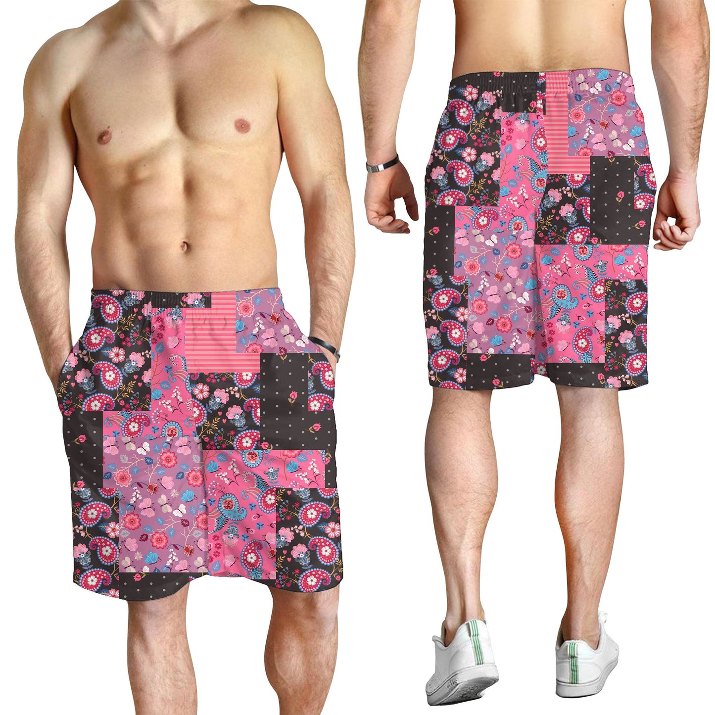 Paisley Bandana Pattern Seamless Men Short