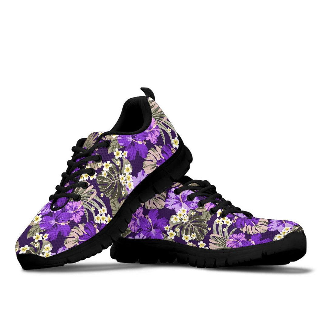Sneaker Exotic Hawaiian Tropical Hibiscus Flowers And Palm
