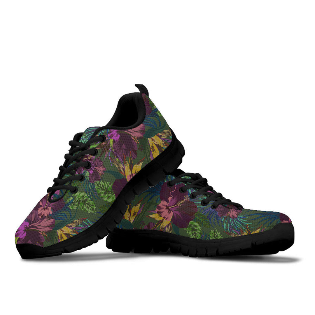 Sneaker Tropical Hibiscus Flowers