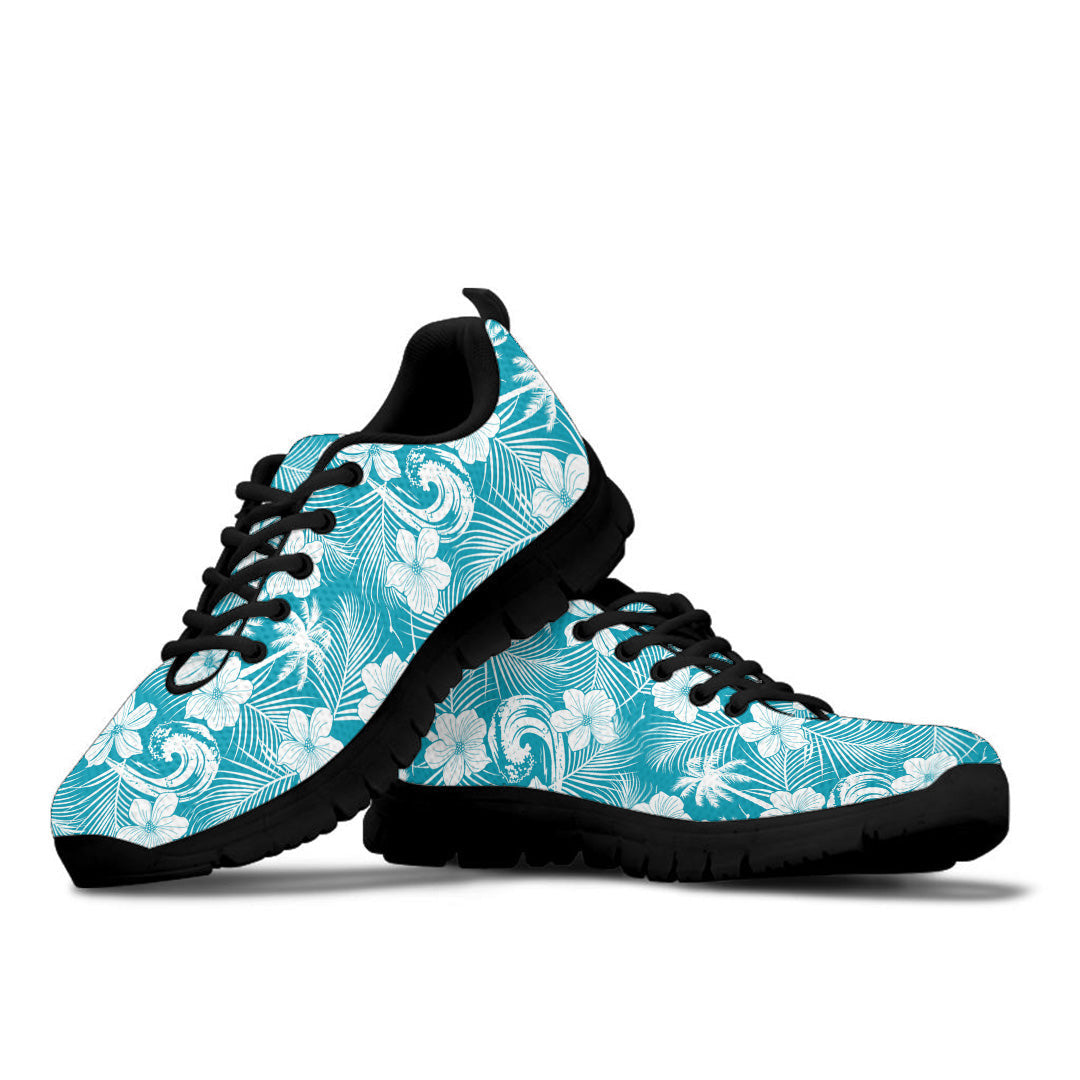 Sneaker Tropical Beach Palm And Hibiscus
