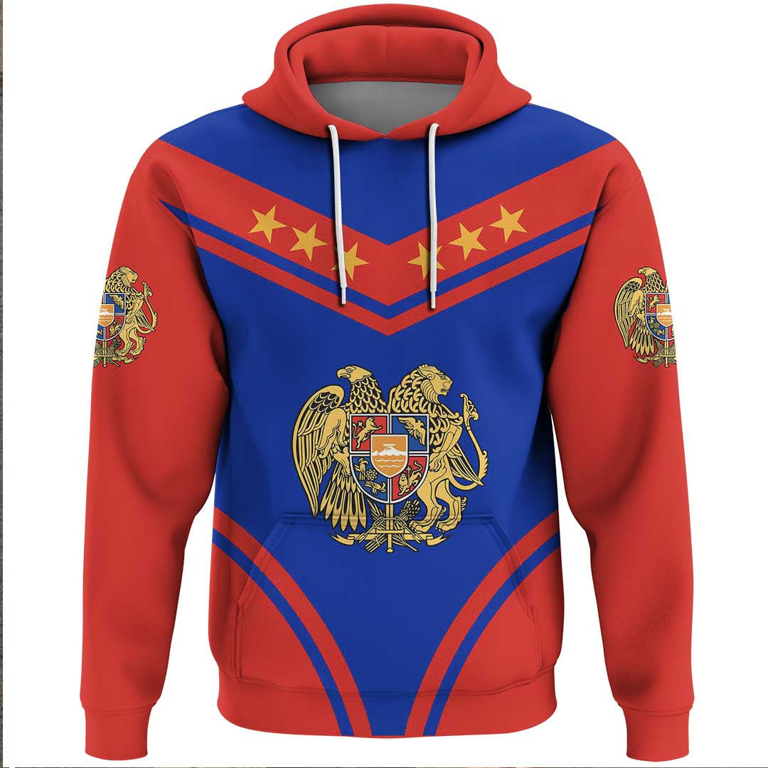 Hoodie Armenia Flag Star Hoodie