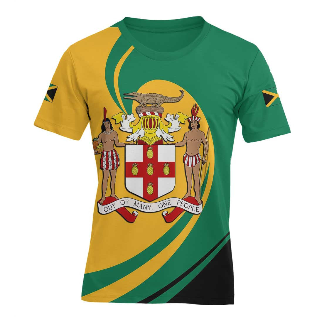T Shirt Jamaica T Shirt Flag And Symbol Center Style