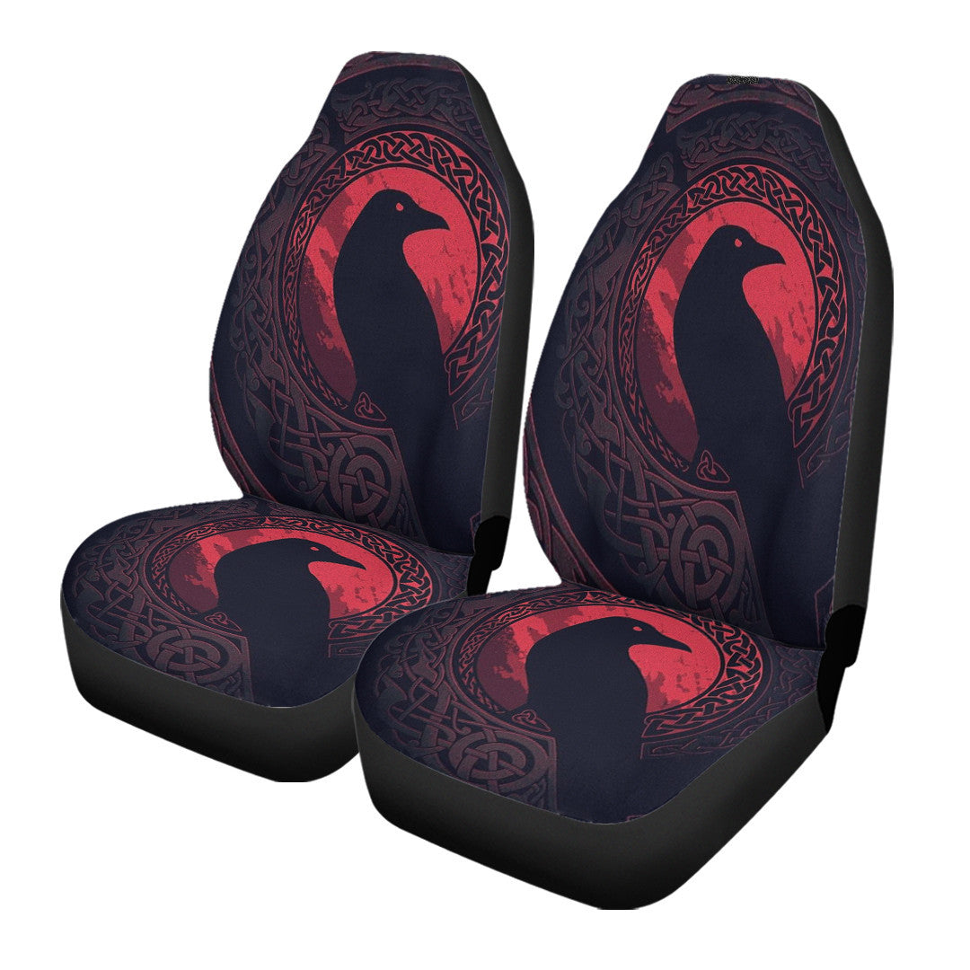 Car Seat Cover Viking Raven And Celtic Blood Style Car Seat Cover