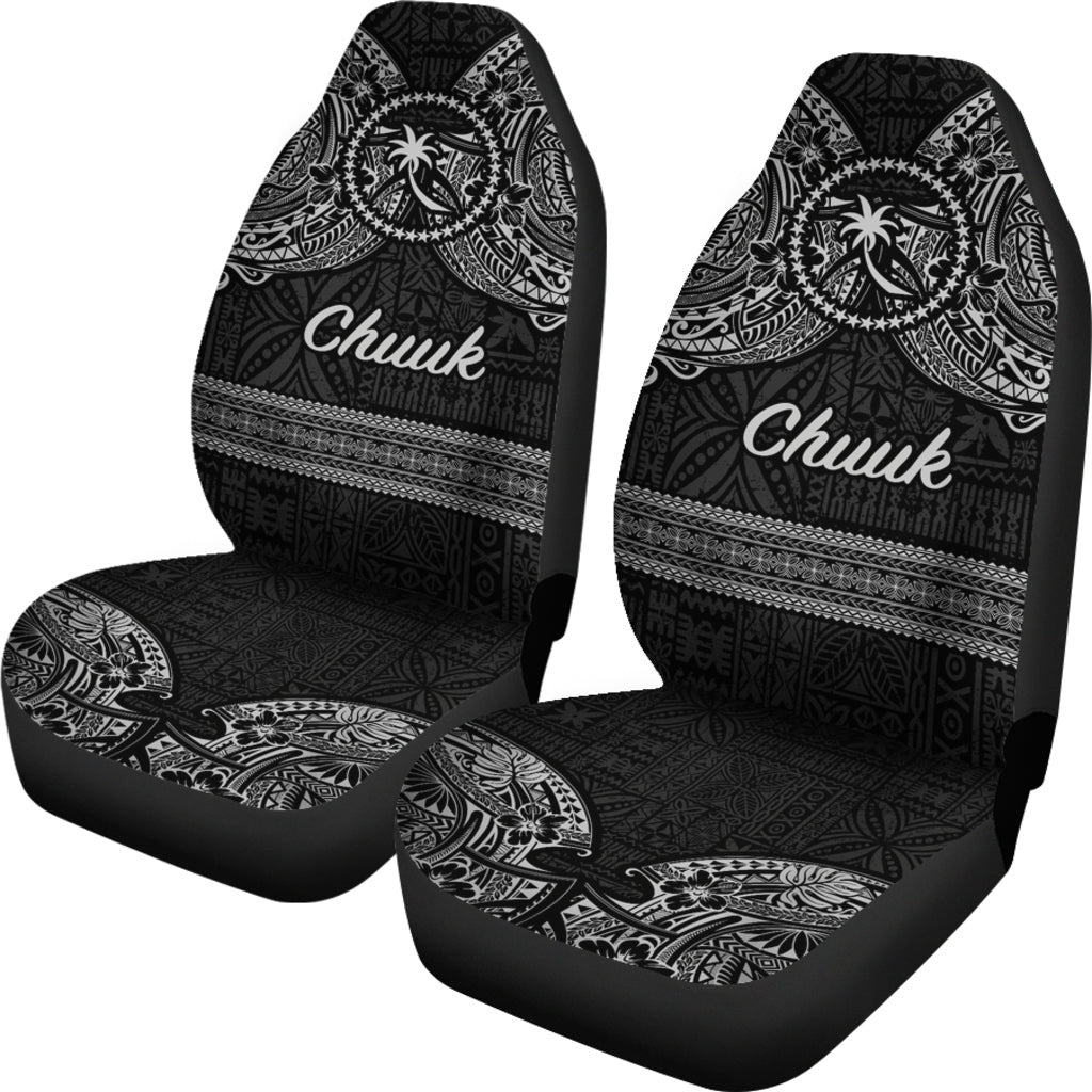 Chuuk Islands Tribal Tattoo Car Seat Cover