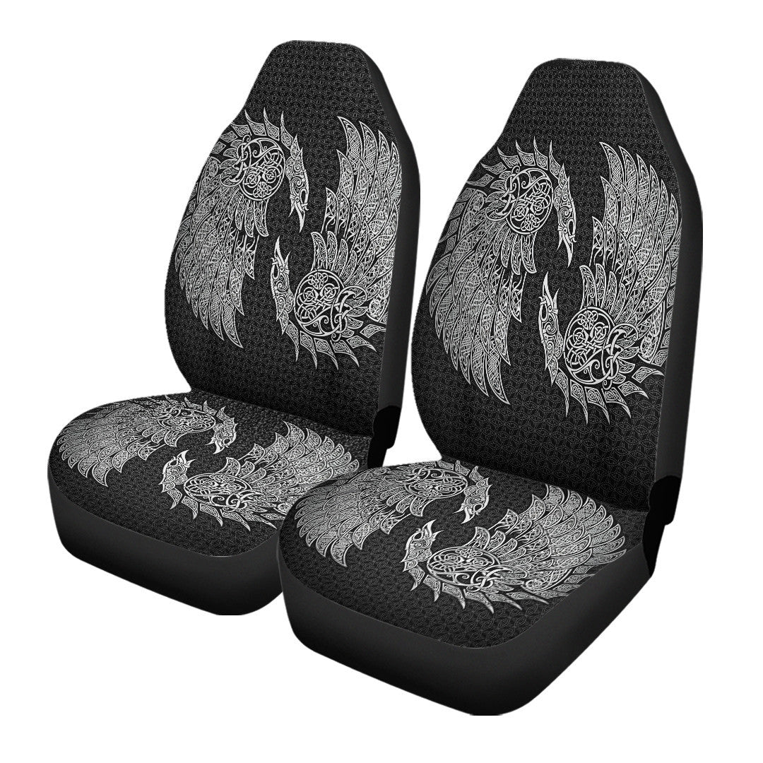 Car Seat Cover Raven And Wolf Fenrir Car Seat Cover