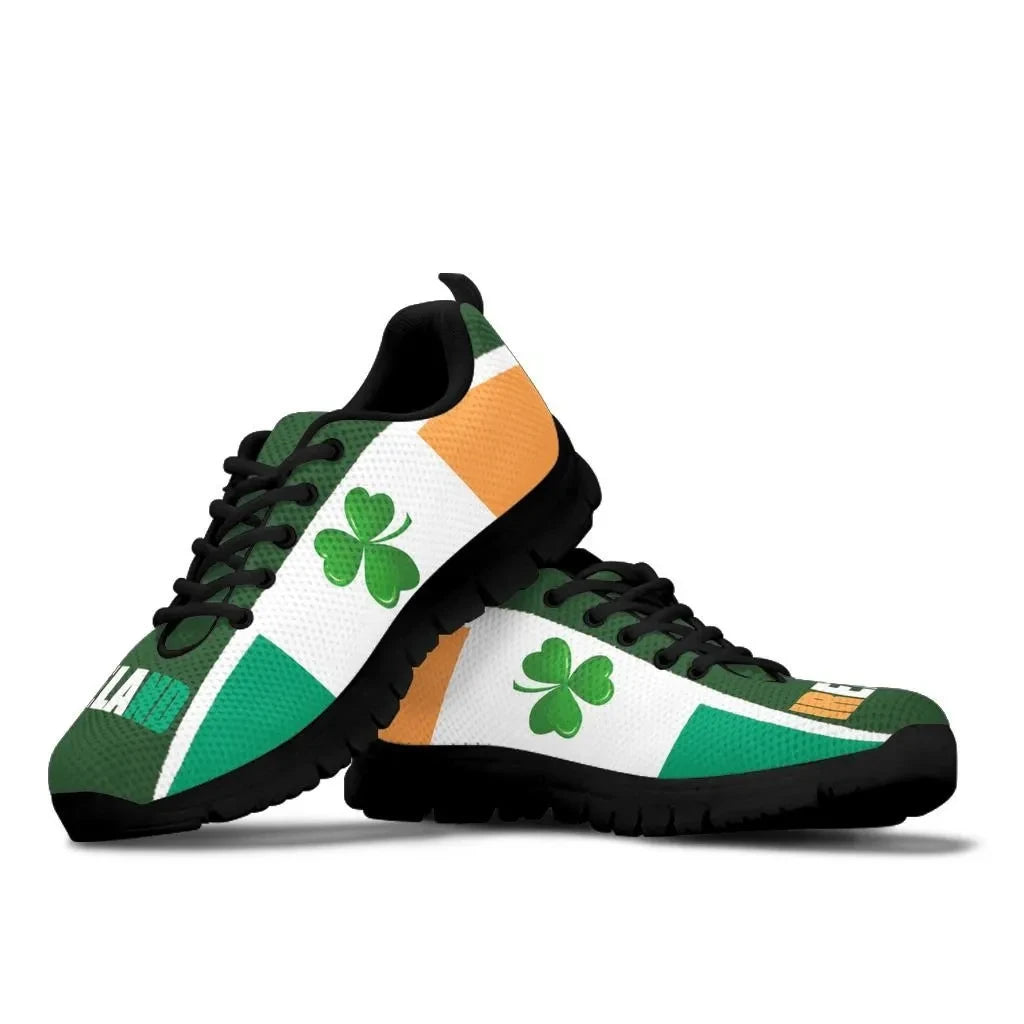 Celtic Sneakers Ireland Flag With Shamrock