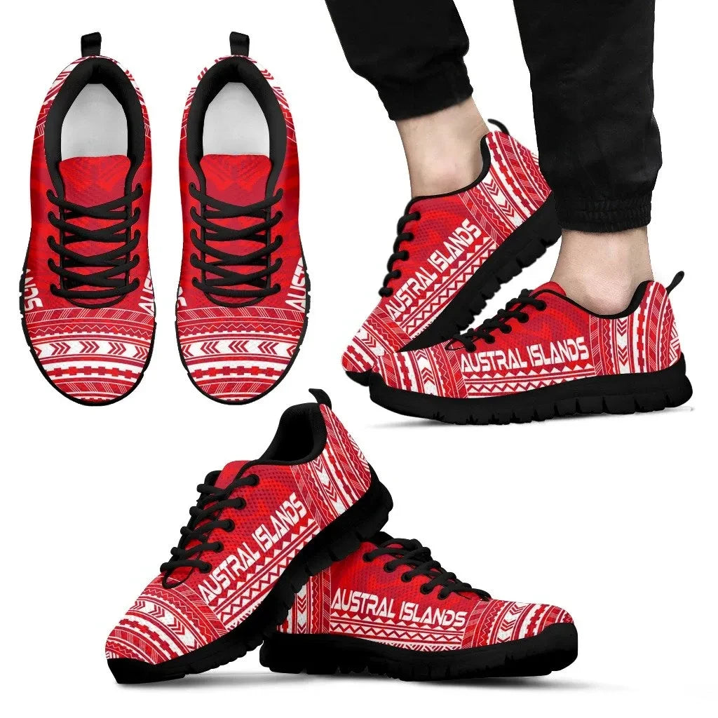 Austral Islands Sneakers Polynesian Chief Flag Version