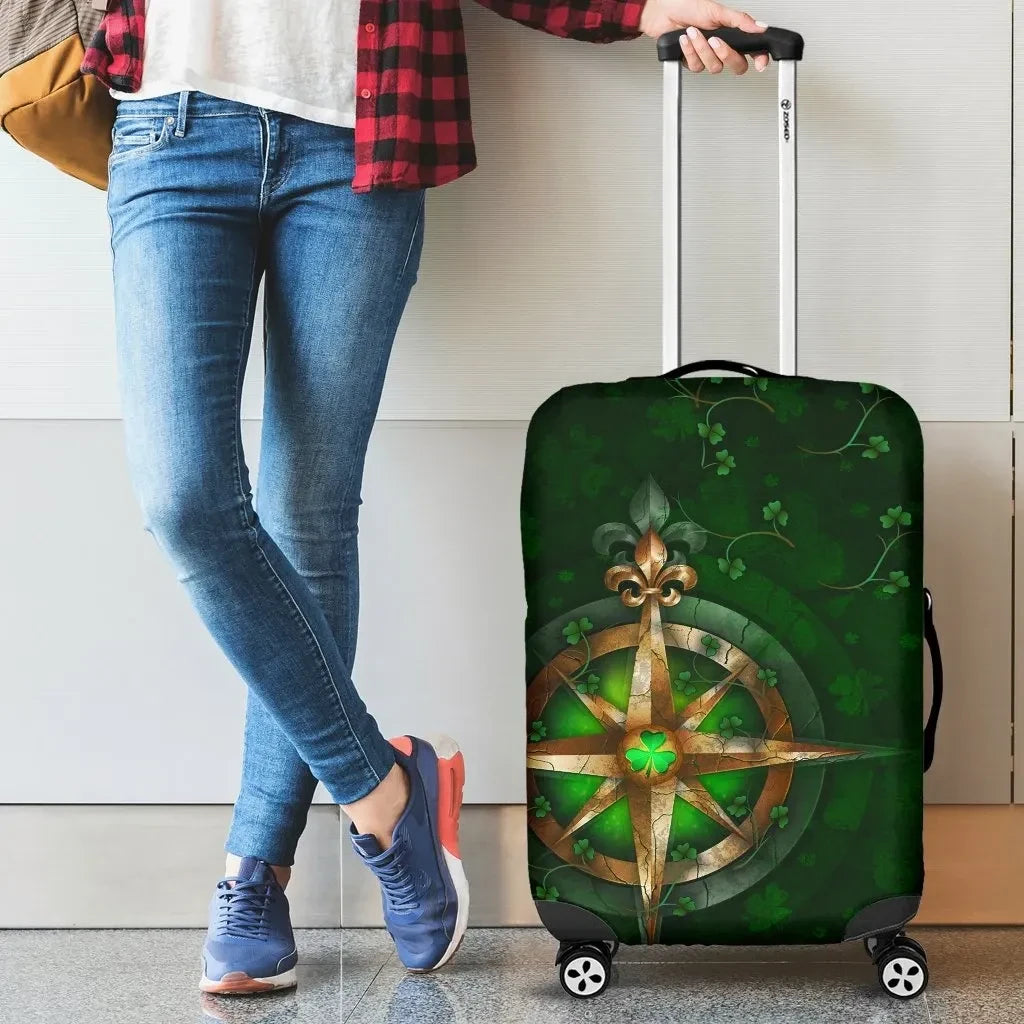 Ireland Luggage Covers Celtic Irish Compass & Shamrock
