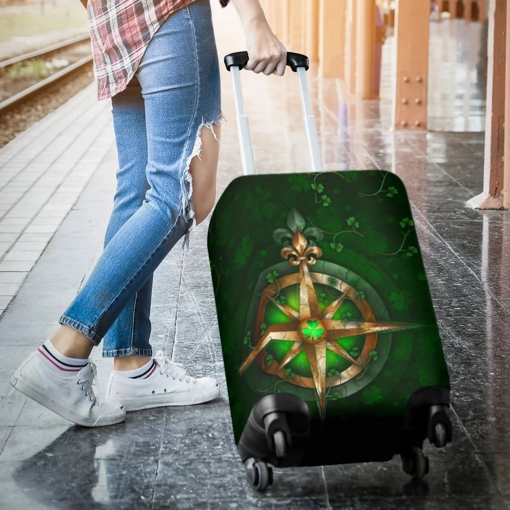 Ireland Celtic Luggage Covers Irish Shamrock Cross Style