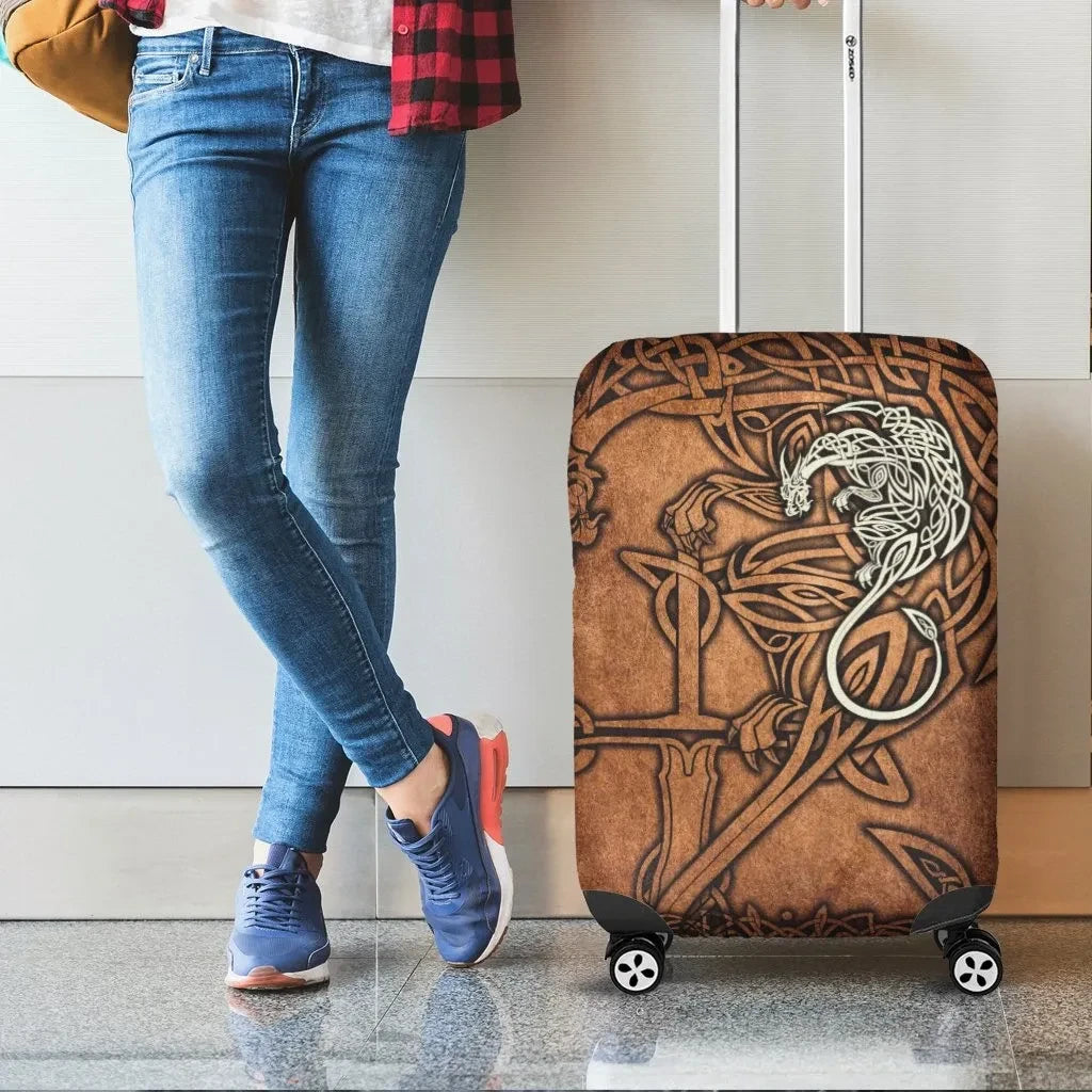 Brittany Celtic Luggage Covers Bretagne Stoat Ermine With Celtic Cross