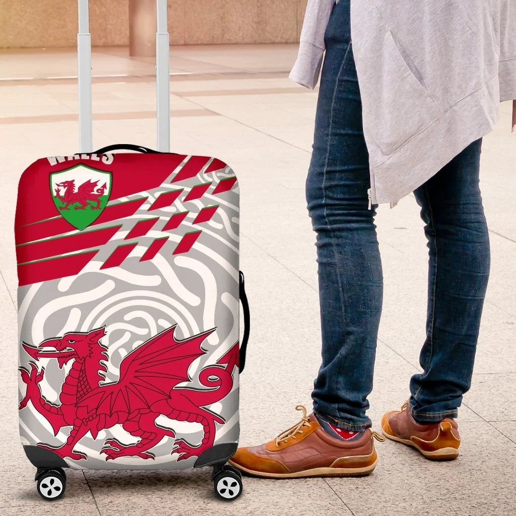 Brittany Celtic Luggage Covers Celtic Cross & Stoat Ermine Skew Style