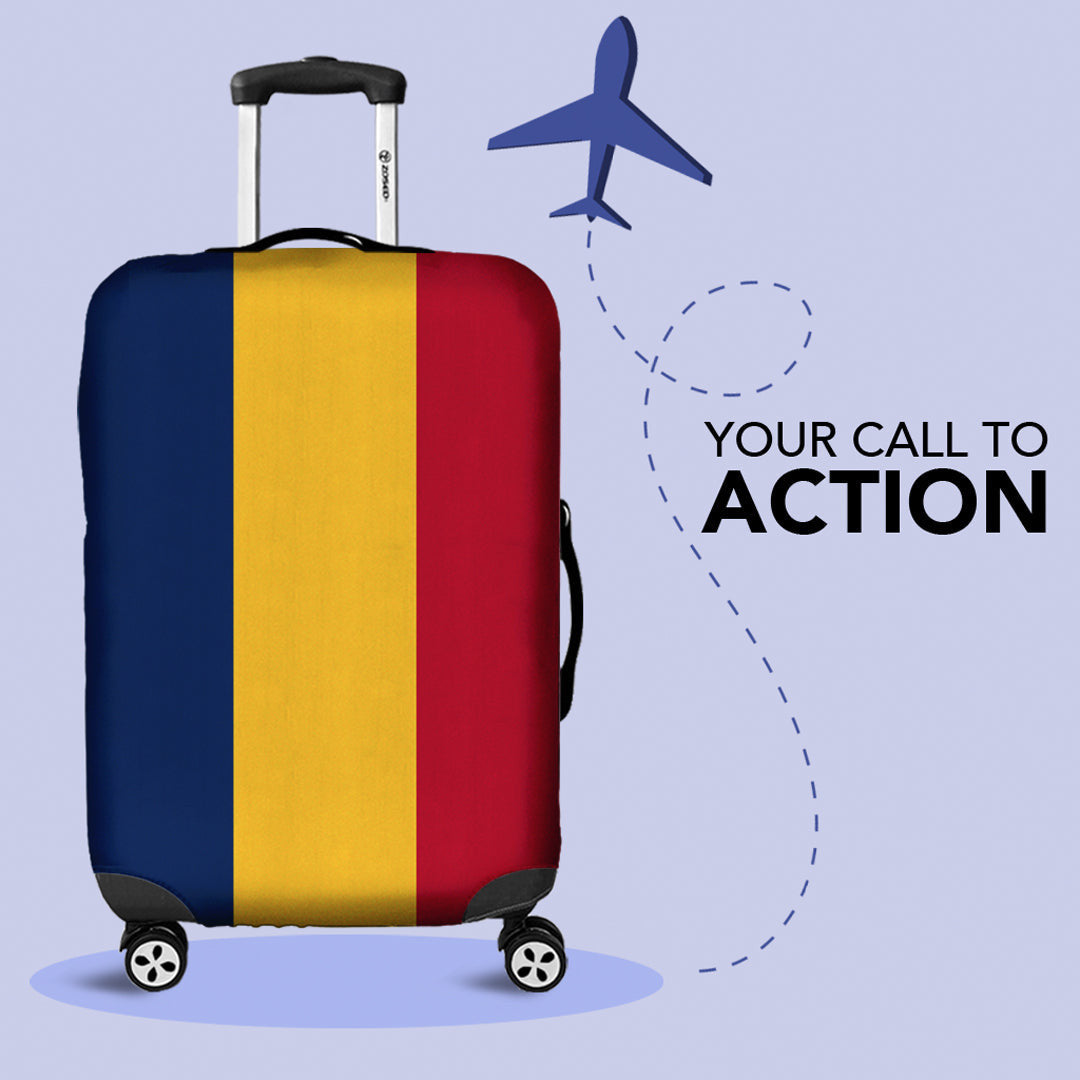 Luggage Cover Ethiopia Flag Of The Amhara Region Luggage Cover