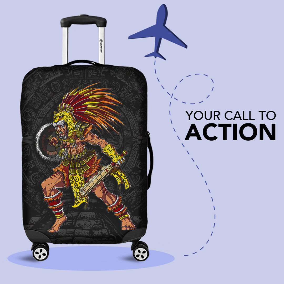 Luggage Covers Aztec Warrior Jaguar Luggage Covers