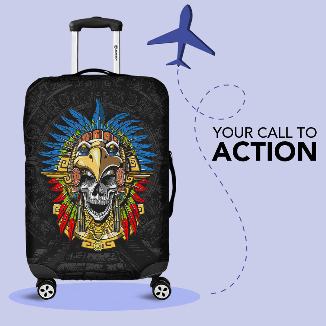 Luggage Covers Mexico Aztec Eagle Warrior Luggage Covers