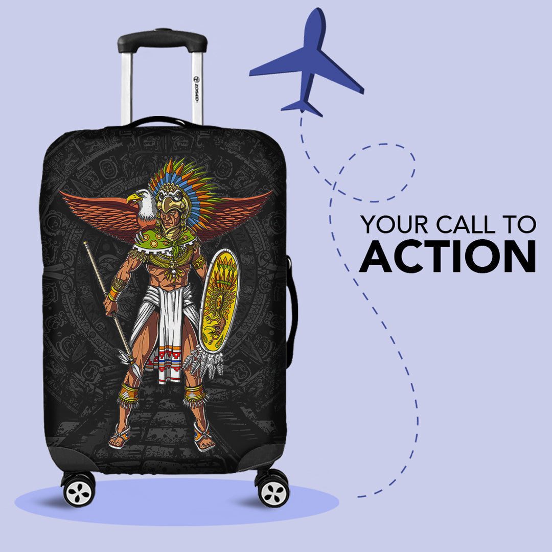 Luggage Covers Aztec Pyramid Luggage Covers